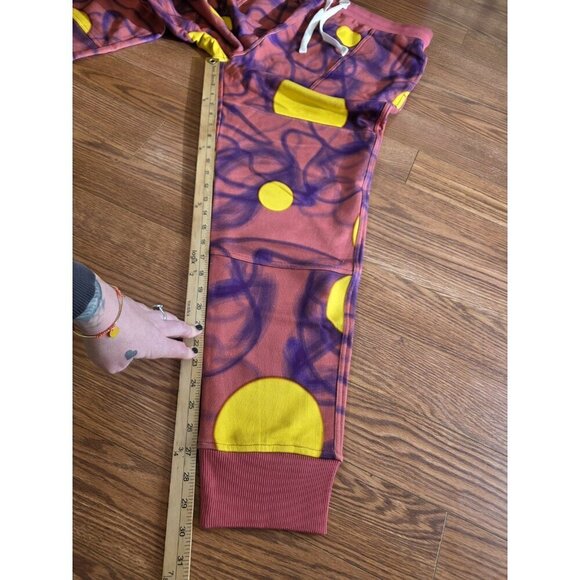 Mcnairy & co Sweatpants Mens SZ XL Orion Pink Cuffed Drawstring Streetwear NWT - Picture 8 of 9